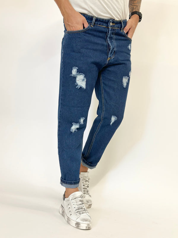 Jeans C.H cropped scuro piccole rott